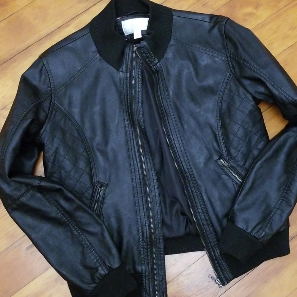 Black pleather jacket
